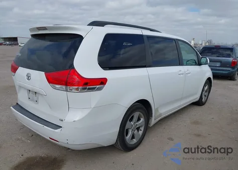 2011 Toyota Sienna Le V6 from USA, damaged, VIN 5TDKK3DC1BS090655